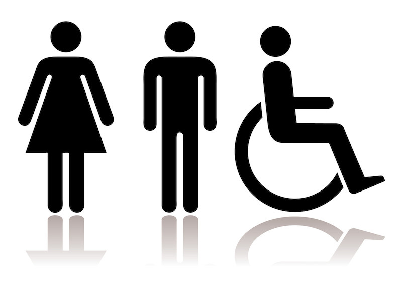 Accessibilite toilettes publiques handicapés 