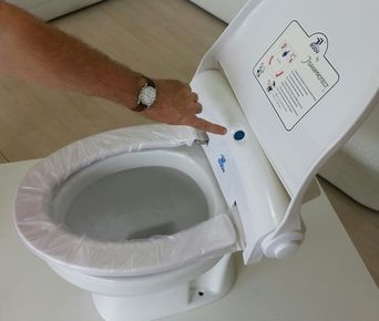 Nouvelle Protection de Lunette WC budy de Saniprotect - La protection de  vos lunettes de WC